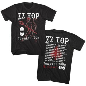 ZZ Top Devil Tonnage Tour 2017 Men’s T Shirt