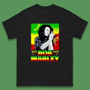 Bob Marley Reggae Music Legends Never Die Jamaican Singer Songwriter Mens Tee Top