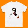 Cristiano Ronaldo Football Player Retro Style Portrait CR7 Portuguese Professional Footballer Soccer Player Sports Champion Mens Tee Top