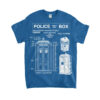 Police Box Tardis Blueprint T-Shirt Doctor Who