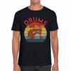 Vintage Drummer Musician Famous Drums For Famous Drummer Mens Tee Top