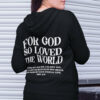 For God So Loved The World Retro Hoodie Back Print
