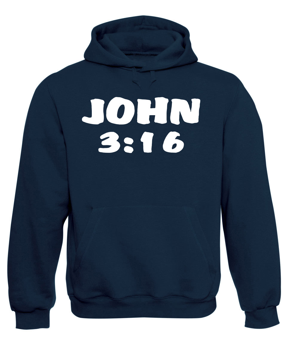 John 316 Hoodie Bible Scripture Christian Sweatshirt